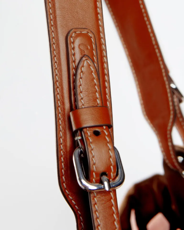 Tulip Reversible Nylon Dog Bag in Havana + Chocolate (Made in Italy)