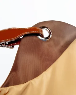 Tulip Reversible Nylon Dog Bag in Havana + Chocolate (Made in Italy)