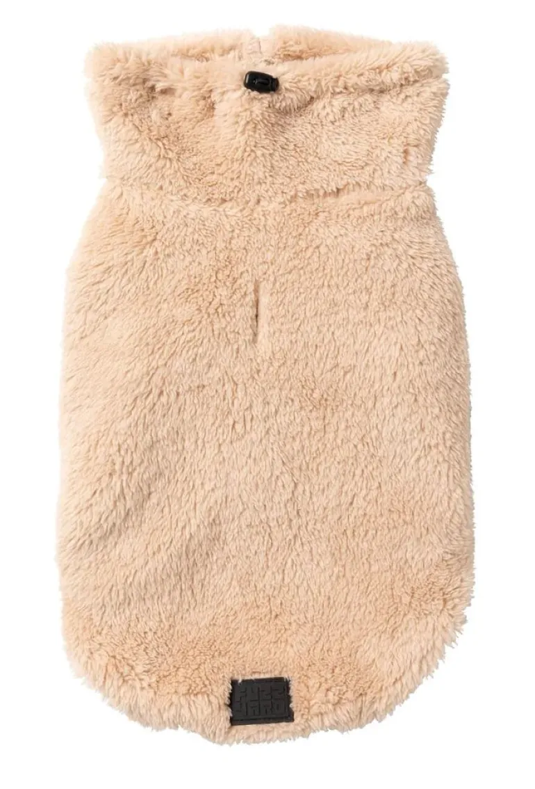 Turtle Teddy Dog Fleece in Desert Tan