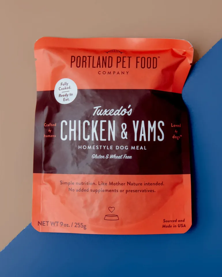 Tuxedo's Chicken & Yams Meal Pouch for Dogs (Made in the USA)