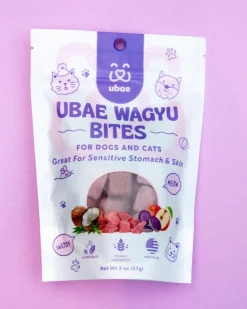 Ube Sweet Potato & Wagyu Beef Bites for Dogs & Cats (Made in the USA)
