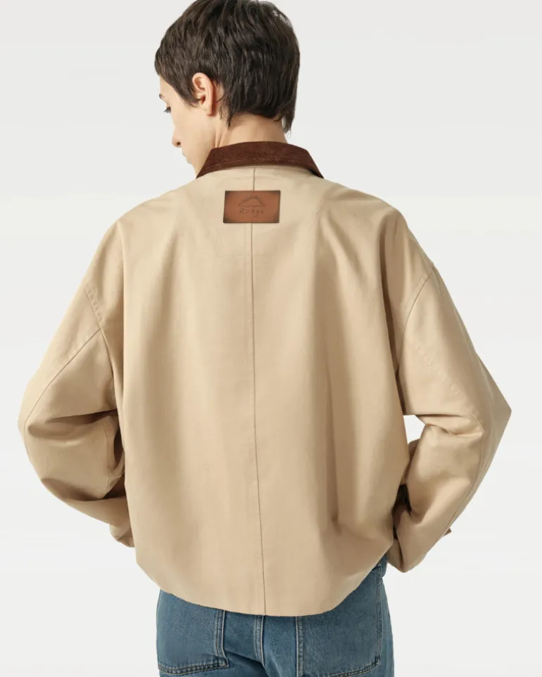 Unisex Trench Jacket with Built-In Kangaroo Pouch Dog Carrier