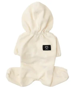 Velour Coverall Onesie for Dogs - Dachshund Fit (in Purple, Ivory, or Black)