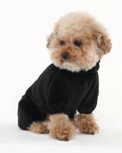 Velour Coverall Onesie for Dogs - Regular Fit (in Purple, Ivory, or Black) (FINAL SALE)