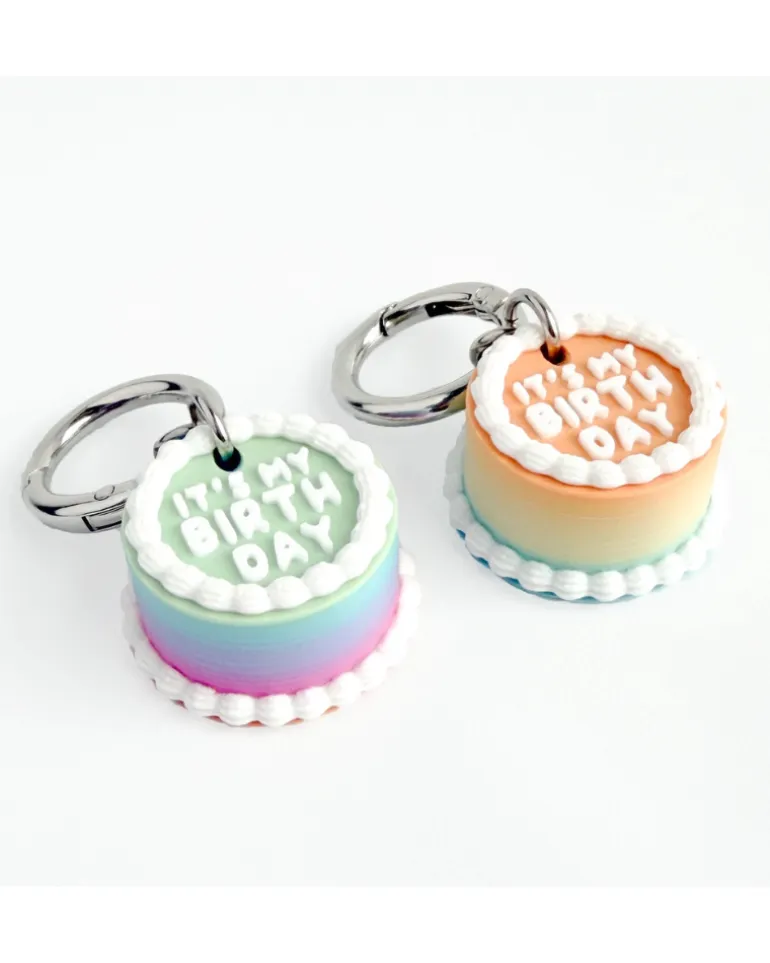 Vintage Birthday Cake Pet Tag