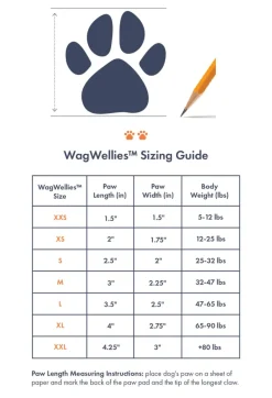 WagWellies Waterproof Dog Boots (in Green, Yellow, Pink, or Bone)