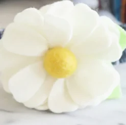 White Daisy Collar Flower (Made in the USA)