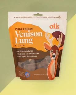 Wild Things Venison Lung Filets Dog Treat