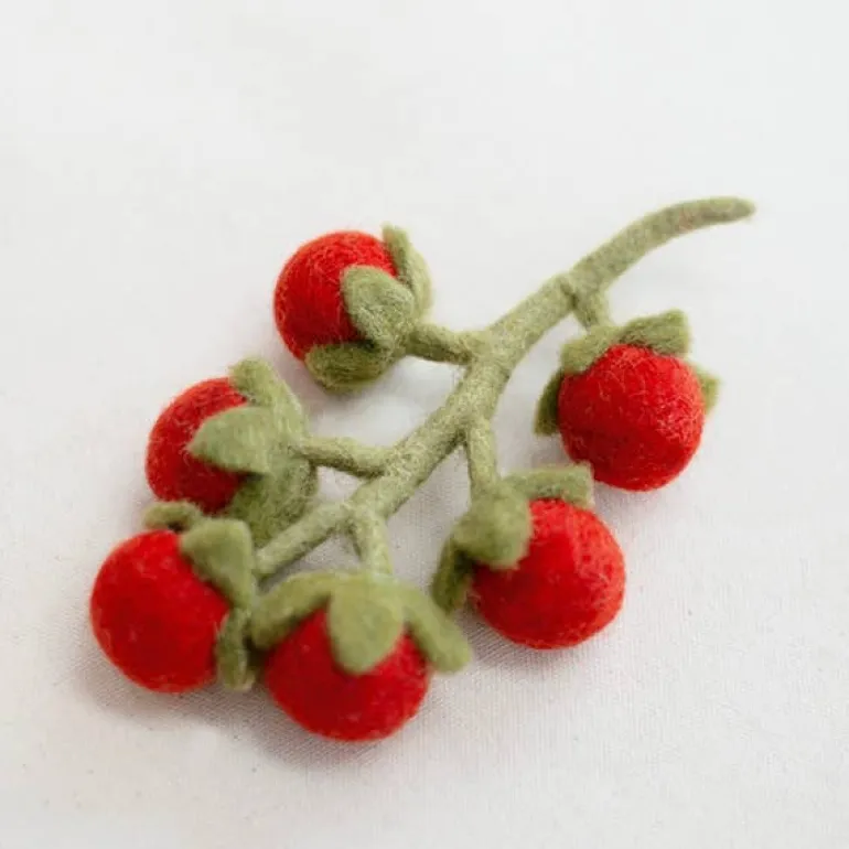 Wool Cherry Tomato Vine Dog Toy