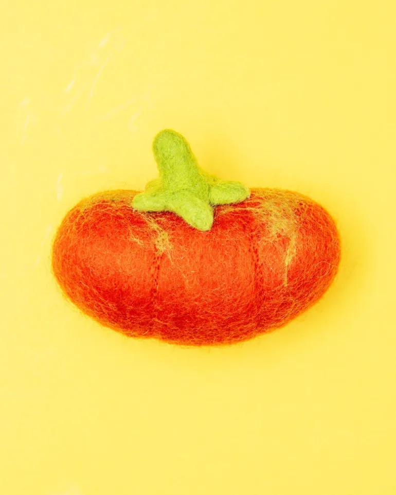 Wool Heirloom Tomato Dog Toy