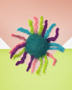 Wool Sunburst Spiky Cat Toy