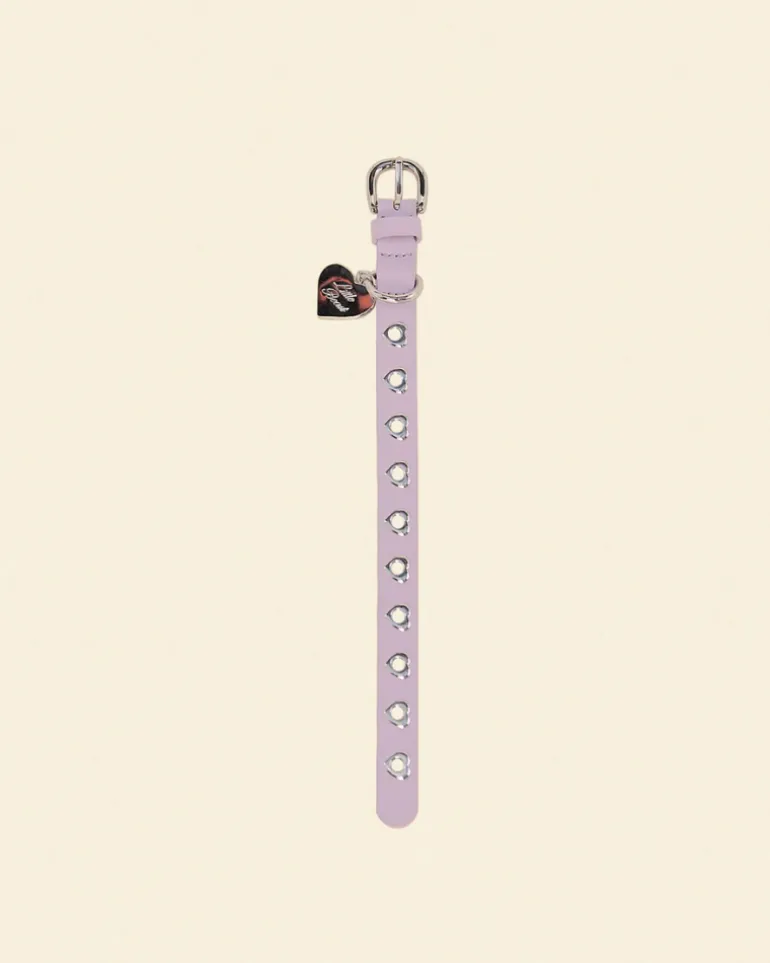 You Mean The World To Me Dog Collar in Lilac