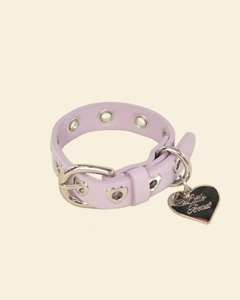 You Mean The World To Me Dog Collar in Lilac