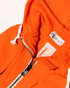 Zip-Up Dog Hoodie in Orange (FINAL SALE)