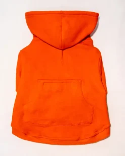 Zip-Up Dog Hoodie in Orange (FINAL SALE)