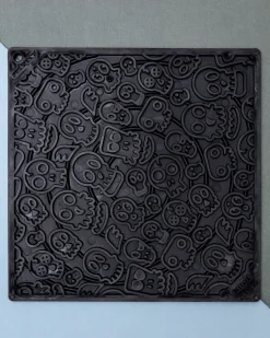 Zombies Dog Lick Mat in Black (Made in the USA)